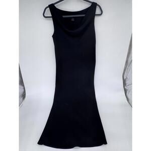 The Limited dress womens size 8 sleeveless solid black knee length